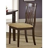 Hillsdale Verona Slat Dining Chair, Set of 2, Cappuccino
