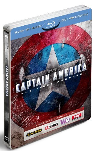  Captain America Blu-ray 3D SteelBook (Three Disc Combo Blu-ray 3D / Blu-ray / DVD(R2) +Digital Copy)