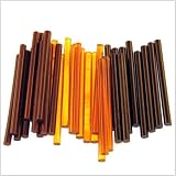 Hair Extension Gluesticks Keratin Protein Fusion Adhesive Glue - Clear Ambered Blonde - 6 sticks