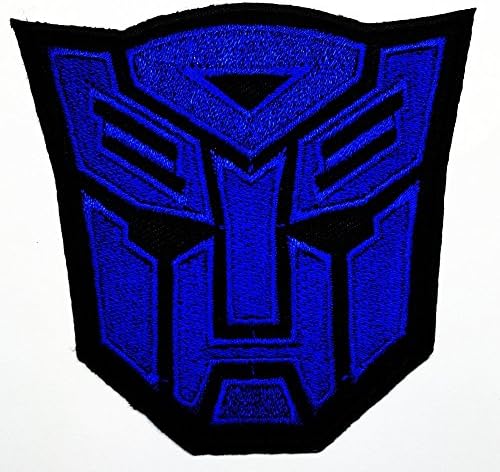 Transformers (Blue) Autobot Movie Film Logo Patch Sew Iron on Embroidered
