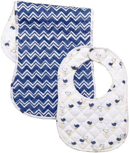 Masala Bib &amp; Burp Set - Chickes - 2 ct by Masala