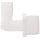 Thogus Polypropylene Tube Fitting, 90 Degree Elbow, White, NPT Male x Barbed