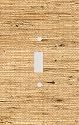 Dark Beige Grasscloth Look Decorative Switchplate Cover