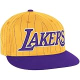 Adidas Los Angeles Lakers Pinstripe Snapback Hat