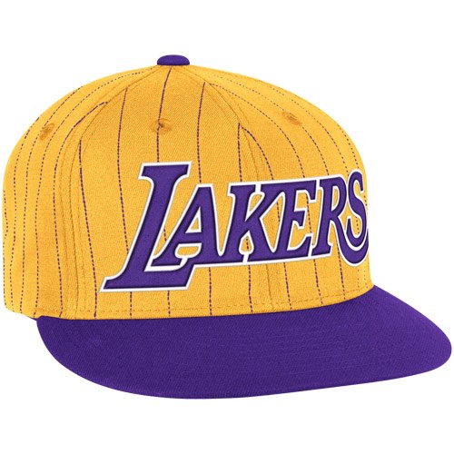 Adidas Los Angeles Lakers Pinstripe Snapback Hat