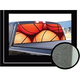 BASKETBALL 22x65 - Rear Window Graphic - decal truck suv view thru vinyl by SignMission