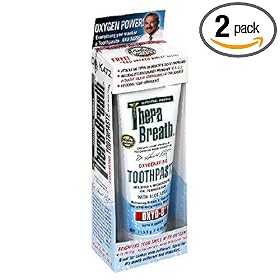 Dr. Katz TheraBreath Oxygenating Toothpaste, with Aloe Vera, 4-Ounce Tubes (Pack of 2)