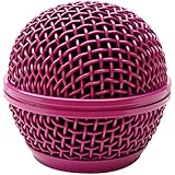Seismic Audio SA-M30Grille-Purple Replacement Purple Steel Mesh Microphone Grill Head for Shure SM58, Shure SV100