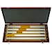 Mitutoyo Steel Square Long Gage Block Set, ASME Grade 0, 200 - 250 mm Length (8 Blocks)