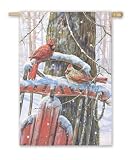Winter Sled Garden Flag