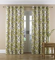 Simple Leaf Eyelet Curtains