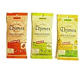 Chimes' Ginger Chews - Variety 3 Pack - Original, Mango, and Orange