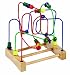 roba 9606 - Motorik Slider, unterschiedliche Spielbahnen, farbige Holzperlen, Holzsockel natur lackiert 32,5 x 28 x 20 cm