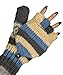 Convertible 100% Wool Mittens Gloves Soft Pure Winter Warm Thinsulate Thermal, Blue, Medium