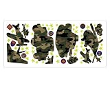 CAMO camoflauge WALL PAPER APPLIQUES room decor Camouflage Military Vehicle Wall Appliques