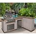 Cal Flame 2 Piece Bbq Island And Side Bar With 32 Inch Cal Flame Natural Gas Bbq Grill