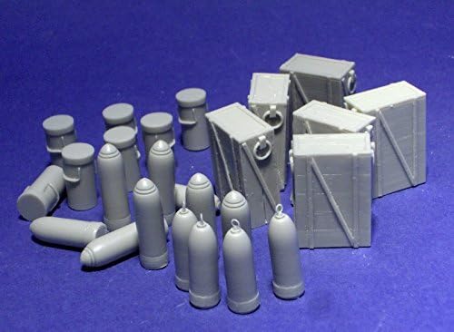 Resicast 1:35 9.2inch Ammo - 12 Shells - 10 Charges and 6 Ammo Boxes #352374