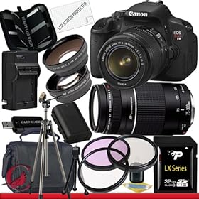 Canon EOS Rebel T4i Digital Camera with EF-S 18-55mm f/3.5-5.6 IS II & Canon EF 75-300mm f/4-5.6 III Telephoto Zoom Lens 32GB Package 6
