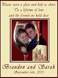 Personalized Photo Wedding Wine Label Favor - Wedding Toast