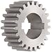 Boston Gear GF23 Plain Change Gear, 14.5 Degree Pressure Angle, 10 Pitch, 1.250" Bore, 23 Teeth, Steel