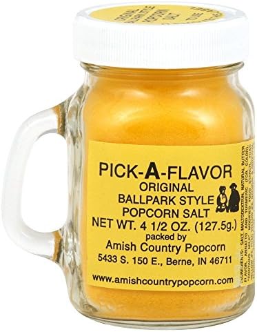 Amish CountryCountry Ballpark Popcorn Salt, 4.5-Ounce(Pack of 3)