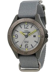 Timex Unisex T499319J  Expedition Aluminum Camper Gray Nylon Slip Thru Strap Watch