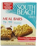 South Beach Diet Meal Bar, Chocolate  Peanut Butter, 5-Count (Pack of 8)