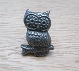 IRONMONGERY WORLDﾂｮ CAST IRON NOVELTY CUPBOARD CABINET CHEST DRAWER DOOR KNOB PULL HANDLE (OWL) by I