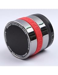 CE: Lotfancy? Sliver Super Bass Hi-Fi Bluetooth Speaker Portable Mini Wireless Speaker Support Hands-free Function TF Card Built-in FM Radio for Computer Car Works With All iPhones All iPads Apple iphone 5S 5C 5 4S 4 ipod iTouch ipad 4 3 2 ipad mini Retina iPad Air Samsung Galaxy S4 S3 S2 S1 Note 3 Note 2 Note And Tab Sony Xperia Z HTC ONE M7 Nokia Blackberry Z10 Smartphones MP3/MP4 Player Latop Macbook PC Tablet Computer Car-Handsfree and Rechargeable (Red) - Lotfancy