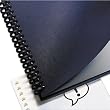 GBC Leather Look Premium Presentation Binding Covers, Non-Window, Square Corners, Navy, 200 Pieces Per Box (9742490)