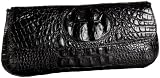 Jalda Croc-Embossed Christa Clutch with Chain Strap