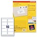 Electronics : Avery L5103-40 White 135 x 38 mm Smartstamp Logo Labels [Laserjet, 400 Labels]