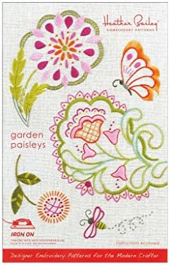 Heather Bailey Embroidery Pattern, Garden Paisleys
