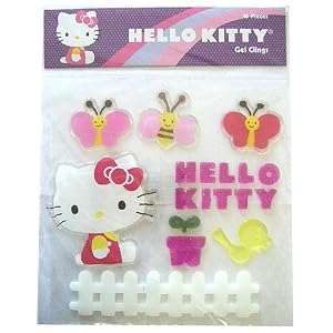 Hello Kitty 18 Piece Gel Clings