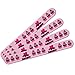 Strawberry Chocolate Cupcake Love Heart Double-Sided Nail File Emery Board Set 4 Pack