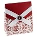 Club Wedd&Acirc;&reg; Tent Favor Box 50-pk. - Merlot/ White