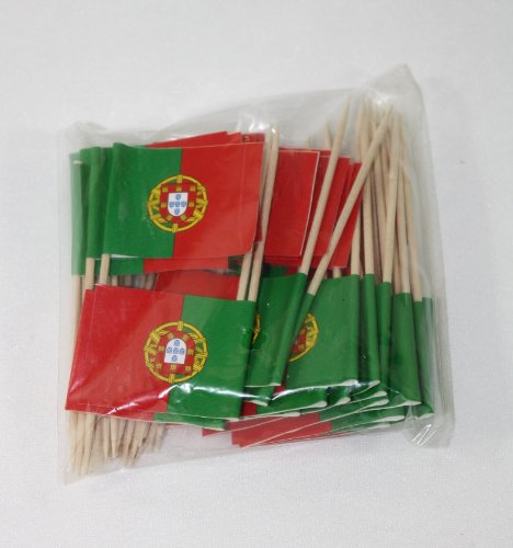 100 Stück FLAGGENPICKER – PORTUGAL -