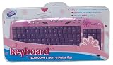 Girl Gear Computer Keyboard + Girl Gear Optical Mouse With 3 Changing Faceplates + Girl Gear Mouse Pad + Girl Gear Web Cam + Girl Gear Compact Speaker System -  Great Gift For All Occasions 