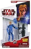 Star Wars The Clone Wars Animated Series 4 Inch Tall Action Figure - CW31 Captain ARGYUS with Removable Helmet, Blaster Pistol and Missile Launcher with 1 Missile