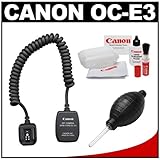 Canon OC-E3 Off-Camera Flash Shoe Cord + Cleaning Kit for Speedlite 270EX,  ....