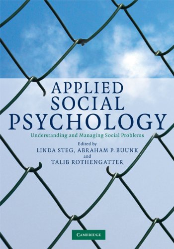 Applied Social Psychology: Understanding and Managing Social Problems