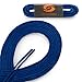 OrthoStep Waxed Very Thin Dress Round Royal Blue 30 inch Shoelaces 2 Pair Pack
