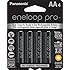 Panasonic BK-3HCCA4BA Eneloop Pro AA High Capacity Ni-MH Pre-Charged Rechargeable Batteries (Pack of 4)