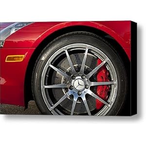 2012 Mercedes-Benz SLS AMG Gullwing Wheel Canvas Print / Canvas Art - Artist Jill Reger