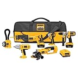 DEWALT DCK675L Heavy-Duty 18V 6-Tool Cordless Combo Kit with NANO Technology