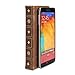 Galaxy Note 3 case, GMYLE Book Wallet Case Vintage for Samsung Galaxy Note 3 III N9000 - Brown Crazy Horse Pattern PU Leather Wallet Stand Cover