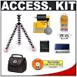 Joby GP1 Gorillapod Flexible Tripod (Pink) + Cameta Bonus Accessory Kit - for Digital Point & Shoot Cameras