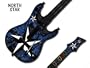 Protective skins for Guitar Hero 4 "World Tour" Guitar, fits Xbox 360, PS3 Playstation 3 - NORTHSTAR BLUE