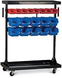 Tools & Hardware : Double Side Mobile Storage Bin Rack