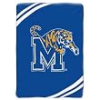 Memphis Tigers NCAA Royal Plush Raschel Blanket (Force Series) (60x80")"